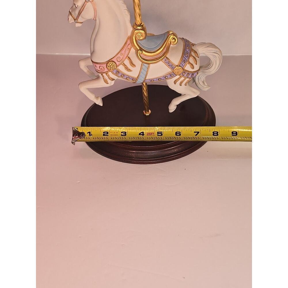 1987 The Franklin Mint Carrousel Magic Horse Figurine By Lynn Lupetti - Picture 15 of 16